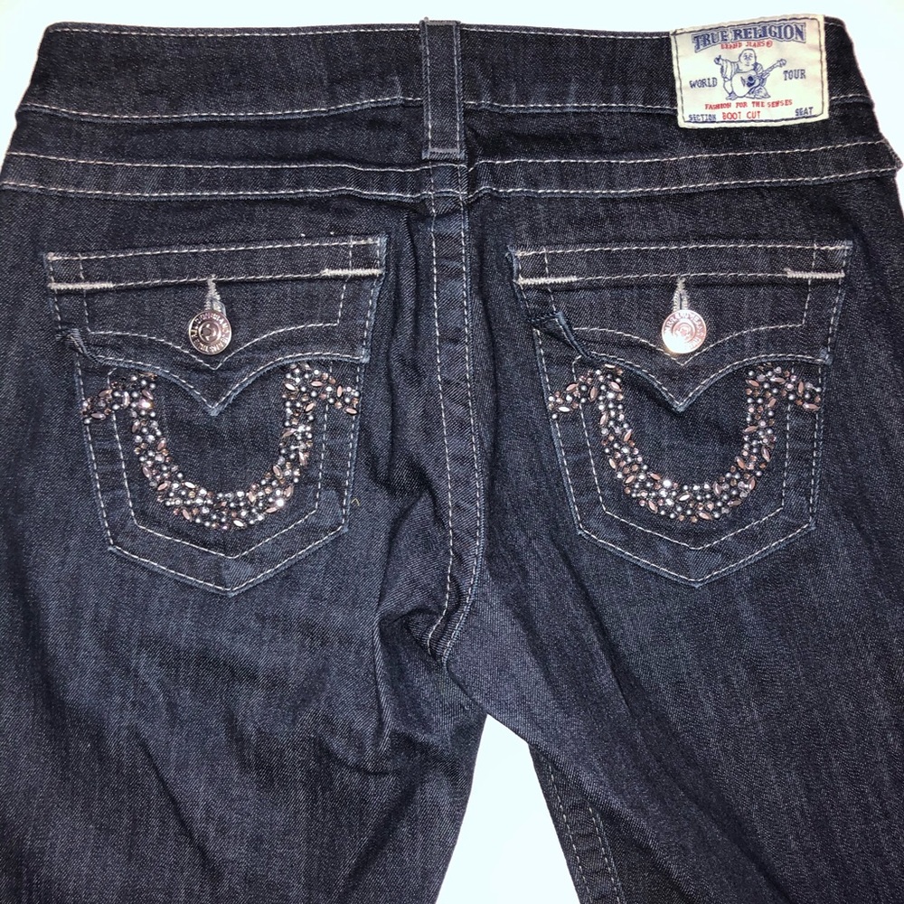True Religion Boot Cut Jeans Bling Women’s size 28